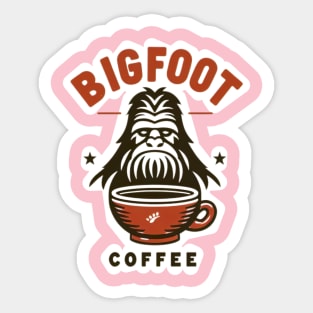 Bigfoot Coffee Sticker